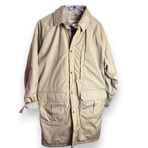 L.L. Bean Other - Vtg LL Bean Tan Thinsulate Wool Lined Parka Coat | Mens LARGE | USA Vintage